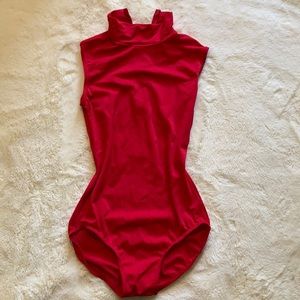 Red leotard (bodysuit)